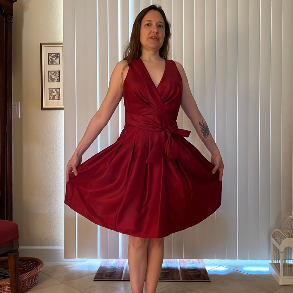 Kasper 4P Black Raspberry Dress